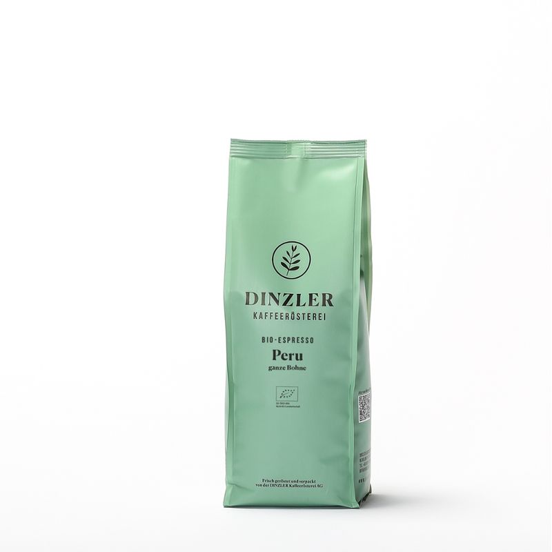 DINZLER Kaffeerösterei BIO Espresso Peru Organico - 1000g Beutel Bohnen - Produktbild