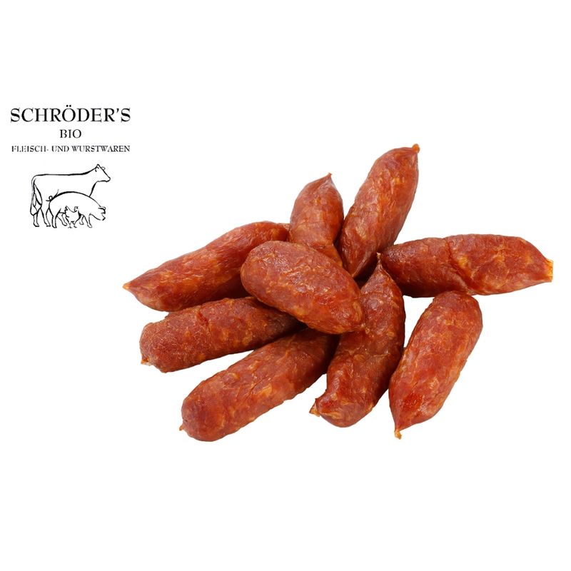 Schröder's Bio Fleisch- und Wurstwaren Mettwurst Snack 8 Stück - Produktbild