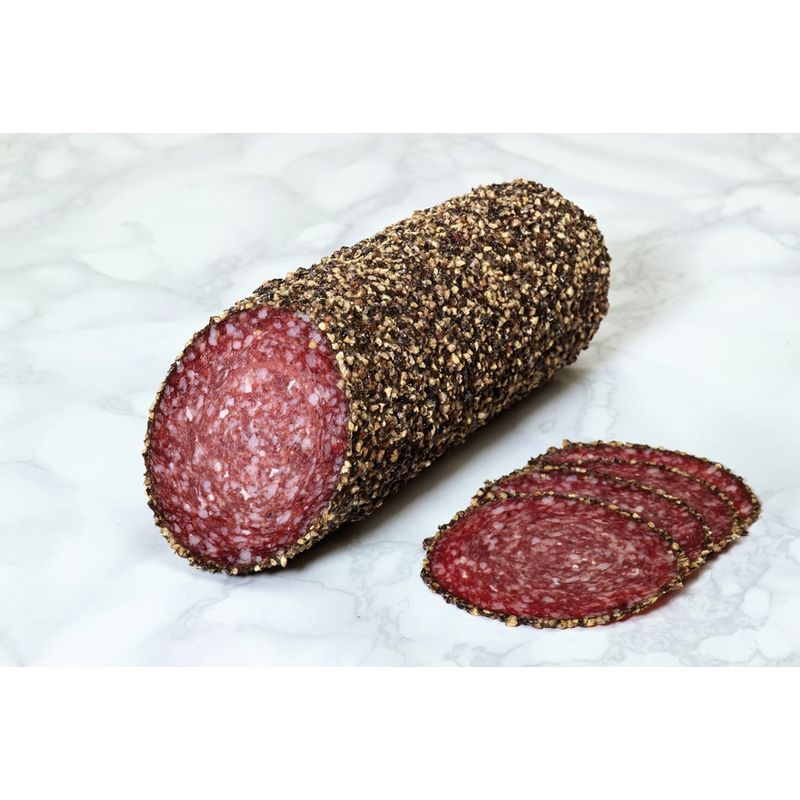 Chiemgauer Naturfleisch Pfeffersalami, Stange ca. 560 g, kbA - Produktbild