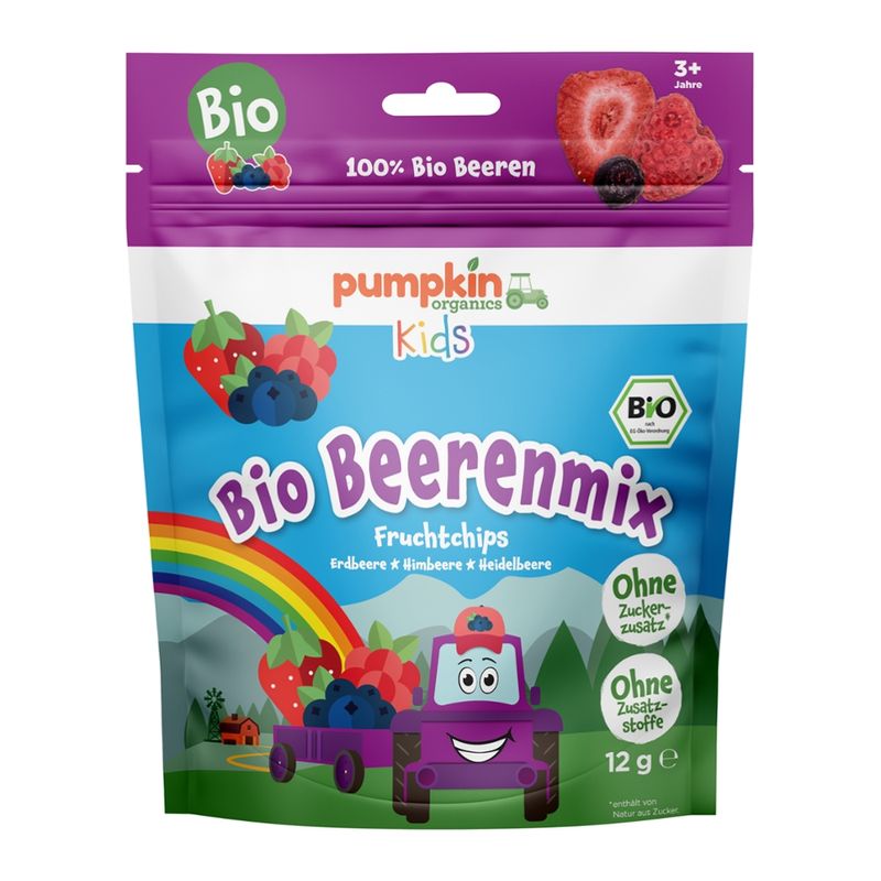 Pumpkin Organics Gefriergetrocknete Bio-Beerenmischung ab 3 Jahre - Produktbild