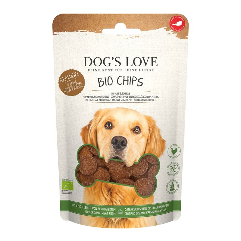 DOG'S LOVE DOG'S LOVE CHIPS BIO Geflügel 150g - Produktbild