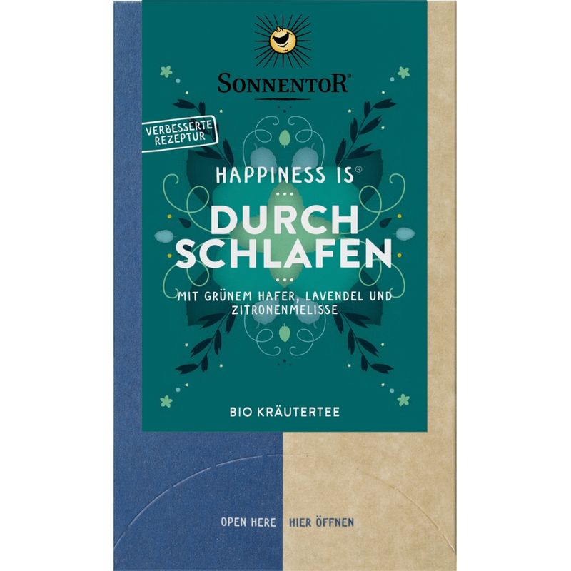 Sonnentor Durchschlafen Tee Happiness is®, Doppelkammerbeutel - Produktbild
