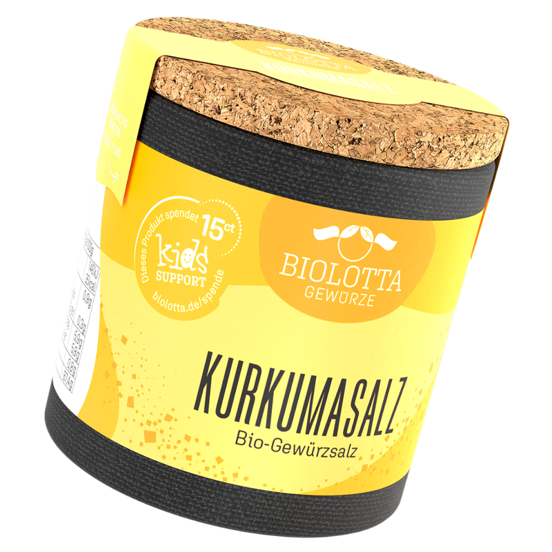 Biolotta Biolotta Korkdose Kurkuma-Salz Bio-Gewürzsalz - Produktbild