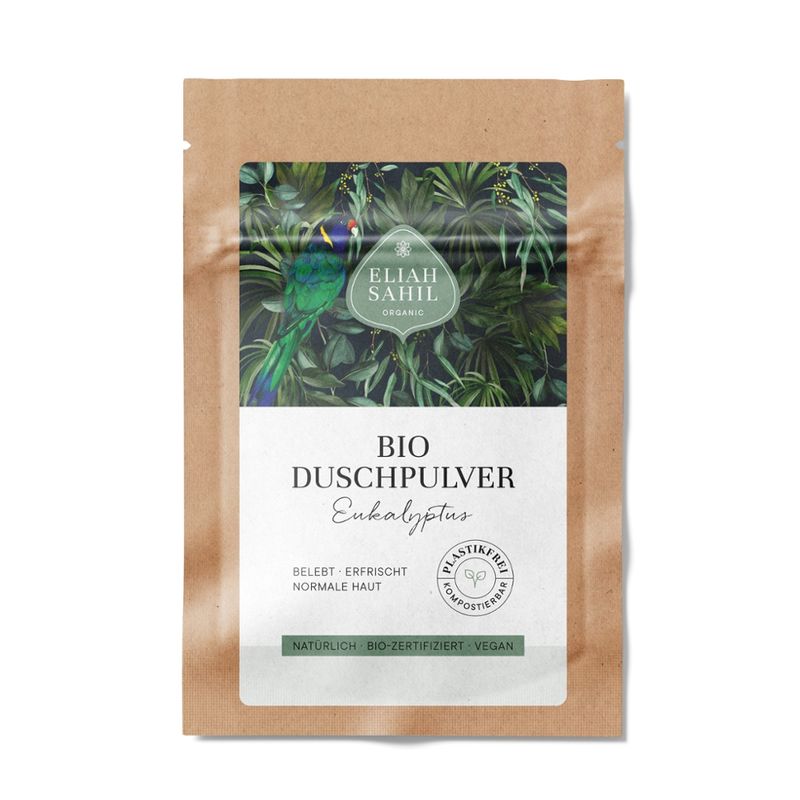 Eliah Sahil Bio Duschpulver Eukalyptus Travel Size 10g - Produktbild