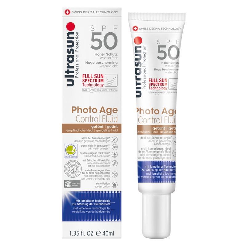 Ultrasun Photo Age Control Fluid TINT SPF50 40ml - Produktbild