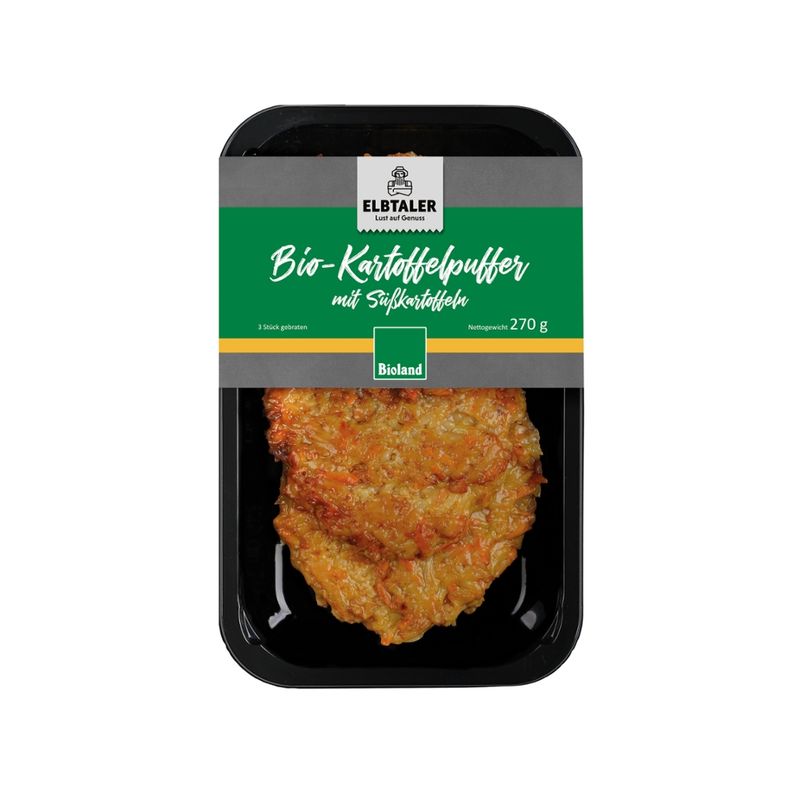 Mein Elbtaler Mein Elbtaler Bioland Kartoffelpuffer mit Süßkartoffeln 270 g - Produktbild