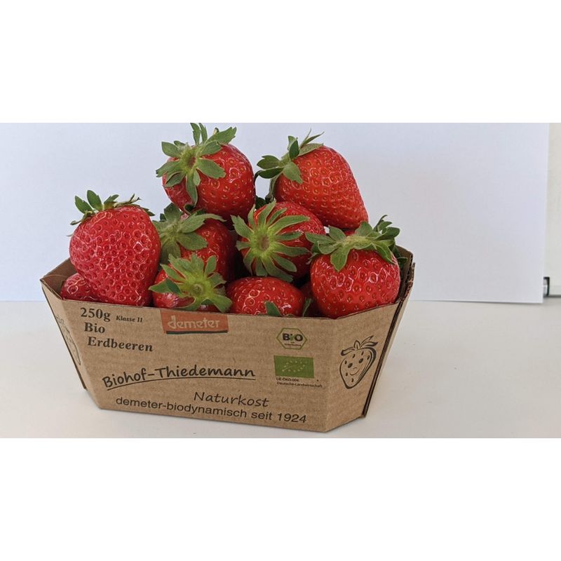 Beeren Brüder Erdbeeren frisch 250g, lose, Demeter - Produktbild