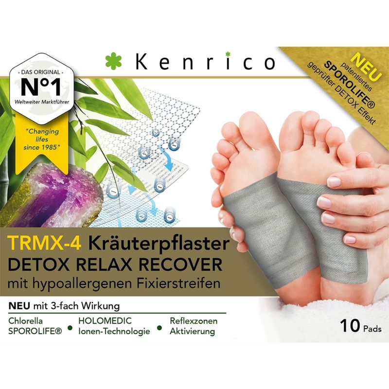 Kenrico TRMX-4 Kräuterpflaster DETOX-RELAX-RECOVER (10 Stk) - Produktbild