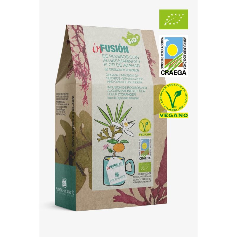 PORTO-MUIÑOS  ROOIBOSTEE MIT ALGEN UND ORANGENBLÜTEN - Produktbild