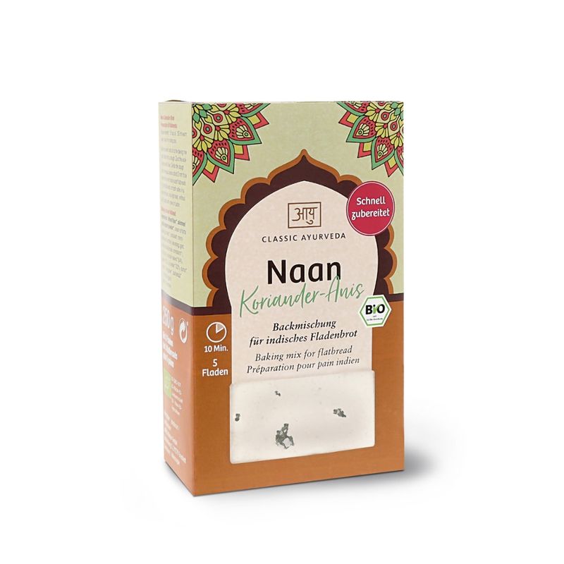 Classic Ayurveda Naan Koriander-Anis, bio, 250g - Produktbild