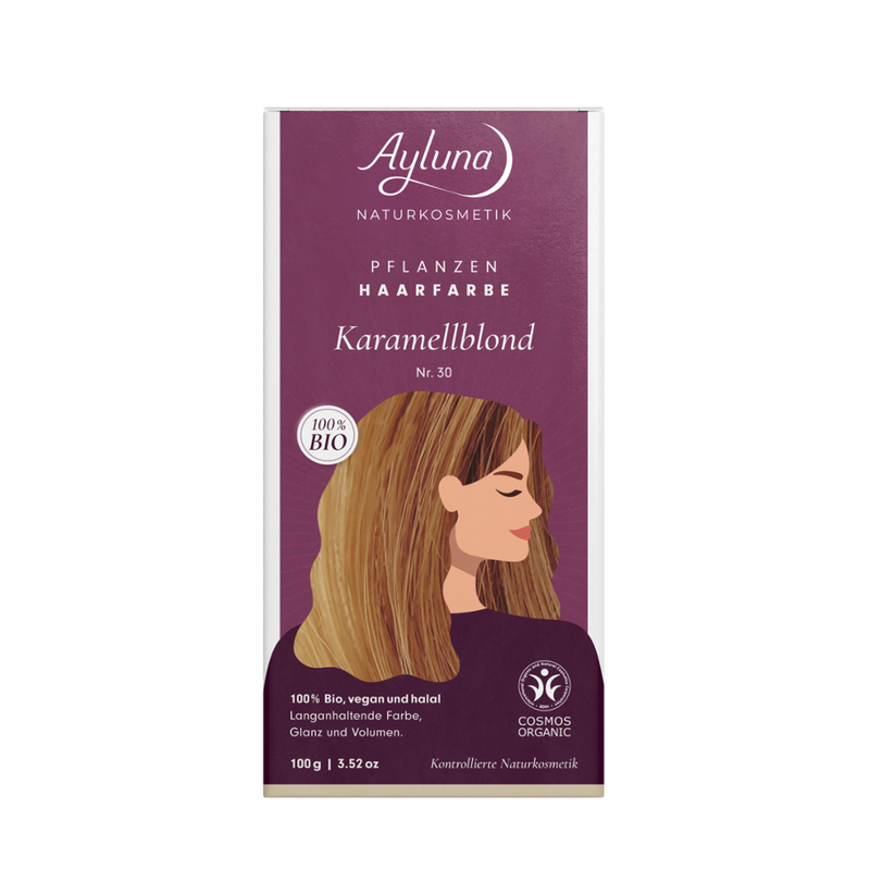 Ayluna Pflanzenhaarfarbe Nr. 30 Karamellblond - Produktbild