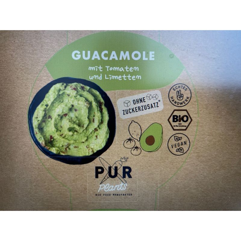 PUR Bio-Manufaktur PUR Guacamole mit Tomaten und Limette - Produktbild