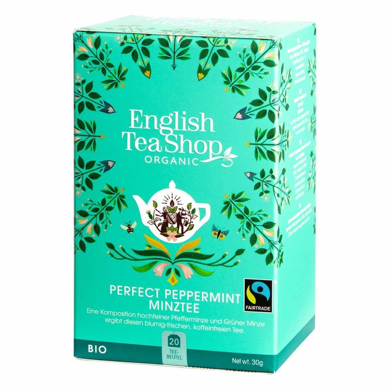 English Tea Shop ETS - Perfect Peppermint Minztee, BIO Fairtrade, 20 Teebeutel - Produktbild