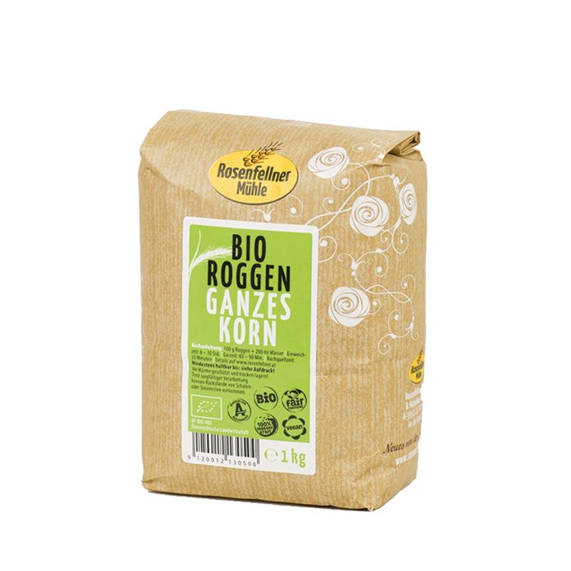 Rosenfellner Mühle & Naturkost Bio Roggen 1kg - Produktbild