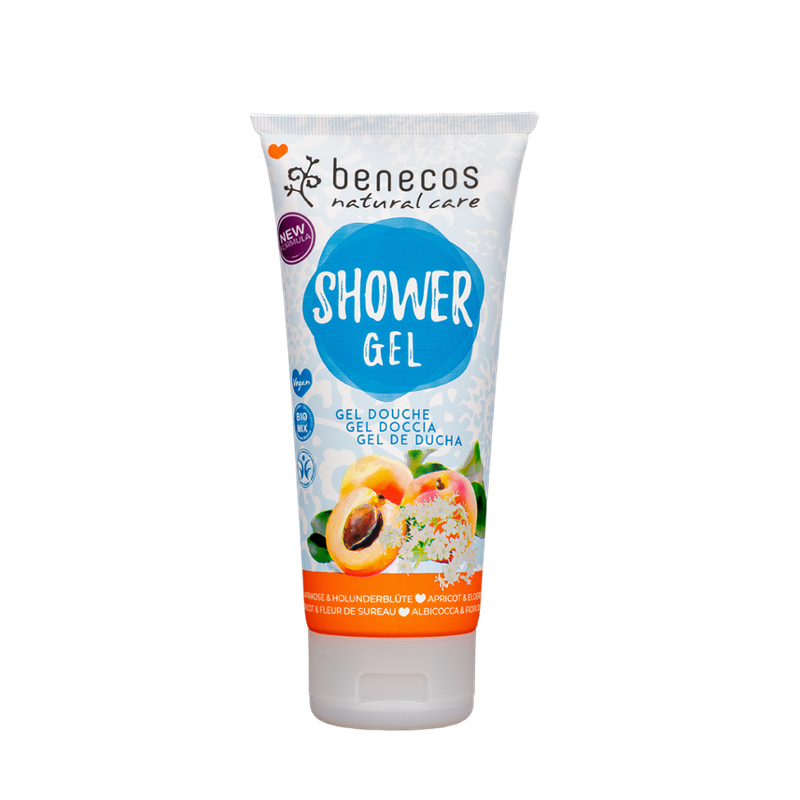 benecos benecos Natural Shower Gel Aprikose & Holunderblüte - Produktbild