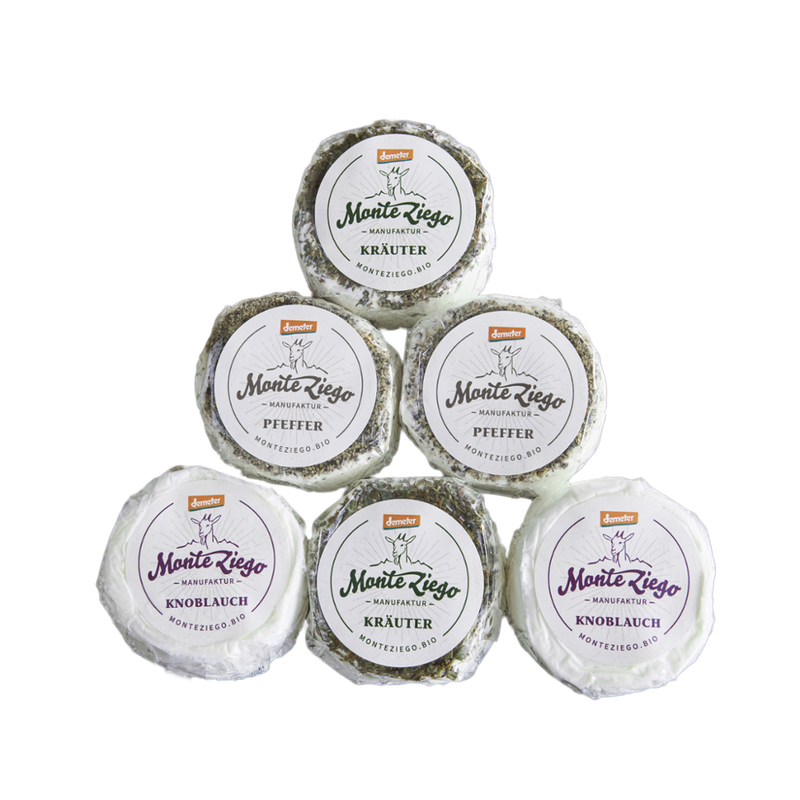 Monte Ziego Ziegenfrischkäse Mix 100g - Produktbild