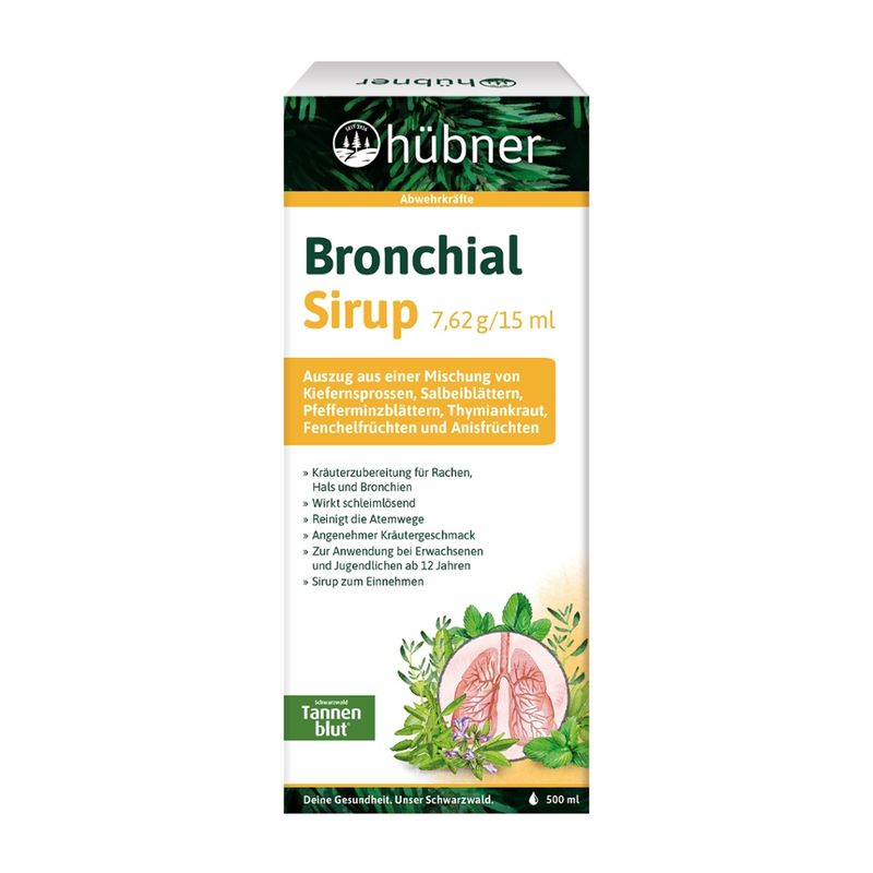 Hübner hübner® Bronchial-Sirup 500 ml - Produktbild