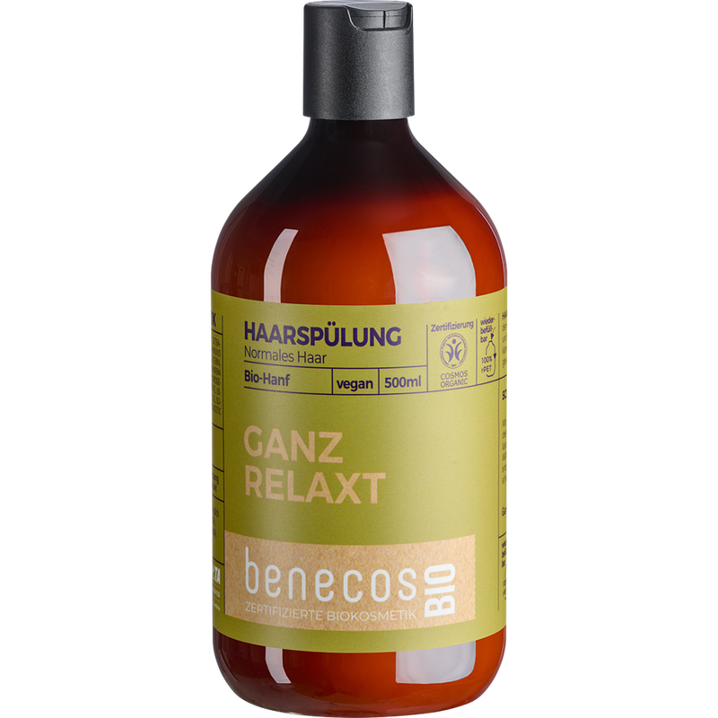 benecos benecosBIO Haarspülung Normales Haar BIO-Hanf - GANZ RELAXT - Produktbild