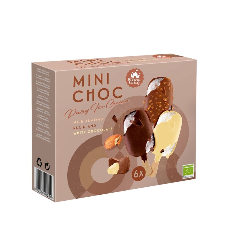 Ice Cream Factory Mini Choc Mix Mandel dunkelweiß - Produktbild