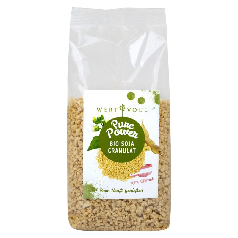 WERTVOLL WERTVOLL Bio Soja Granulat 700 g, Herkunft Österreich - Produktbild