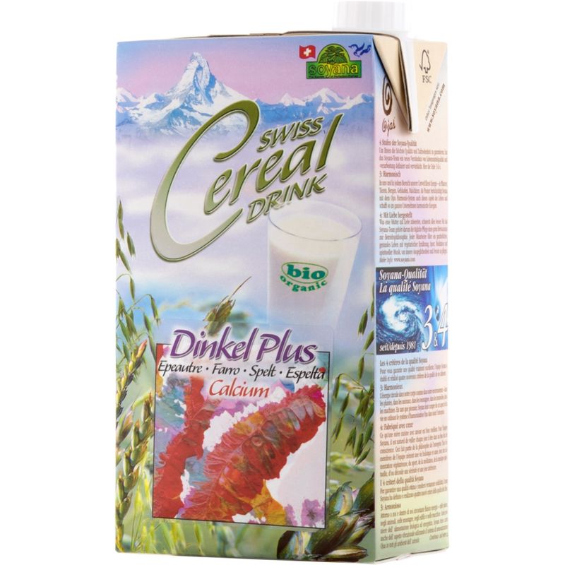 Soyana Swiss Cereal-Drink Dinkel PLUS Calcium 1l - Produktbild