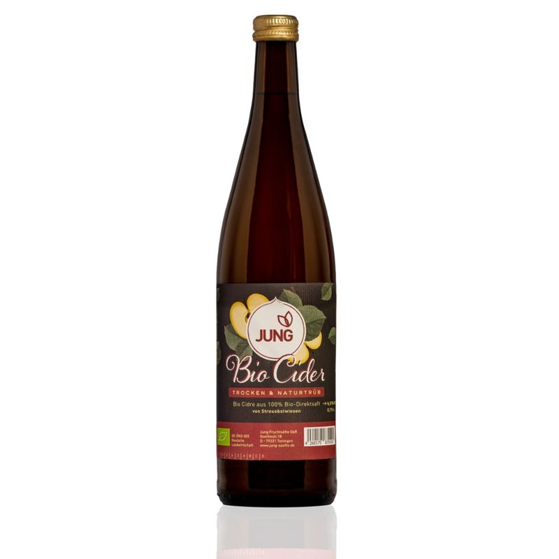 Jung Fruchtsäfte Jung Bio Cidre trocken  4,5 vol. % - Produktbild
