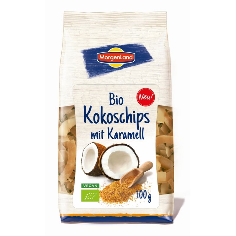 MorgenLand Bio Kokoschips Karamell - Produktbild