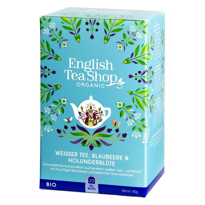 English Tea Shop English Tea Shop - Weißer Tee, Blaubeere & Holunderblüte, BIO, 20 Teebeutel - Produktbild