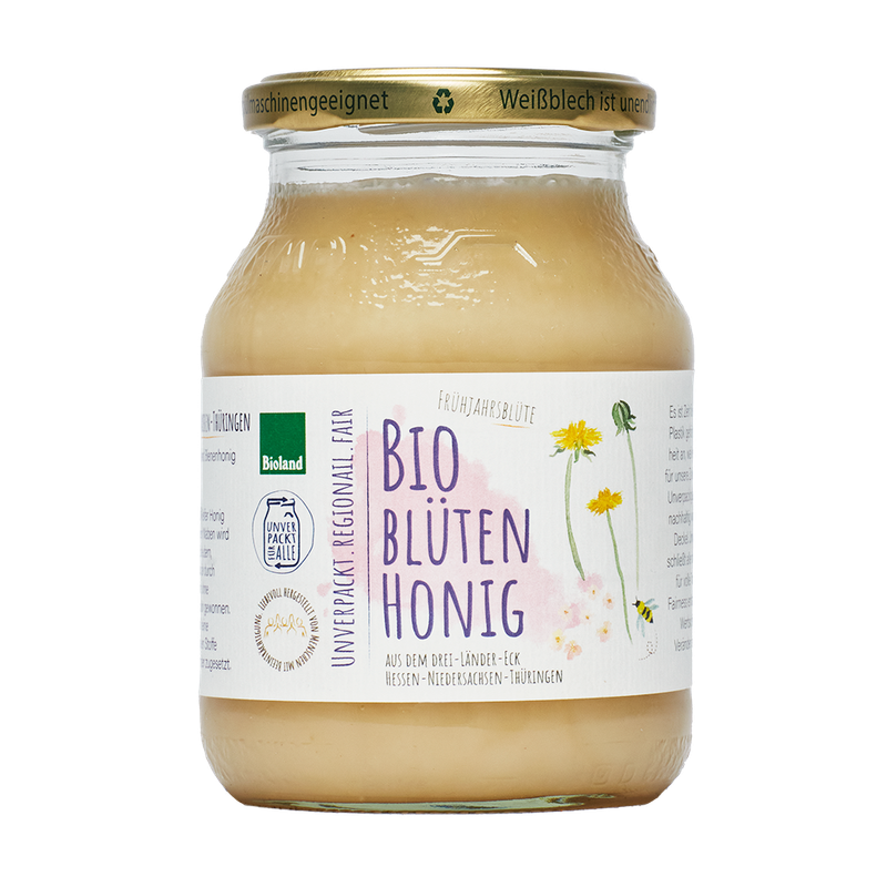Unverpackt für alle Frühjahrsblütenhonig, Bioland, MMP-gr, 700g - Produktbild