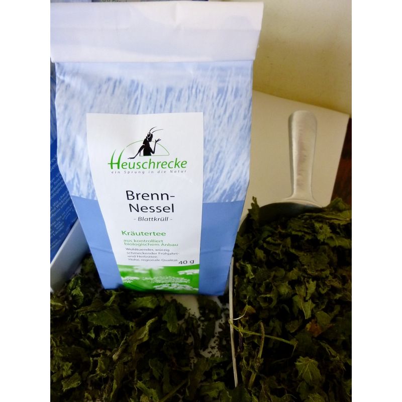 Heuschrecke Brennnessel Blatt Krüll, Kräutertee, kbA - Produktbild