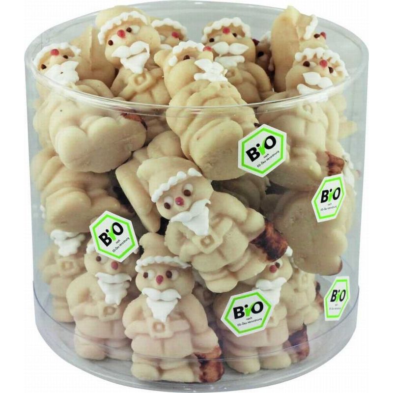 Funsch Marzipan BIO St. Claus in Klarsichtdose - Produktbild
