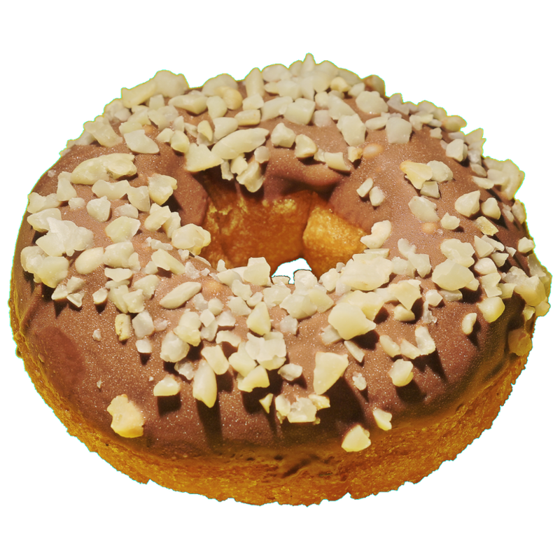 Star-Donuts Bio-Donut aus Weizenmehl mit Überzug aus Milchschokolade und gehackten Mandeln - Produktbild