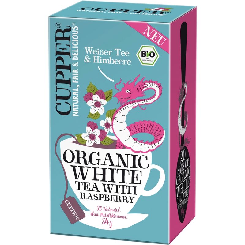 Cupper Weisser Tee und Himbeere - Produktbild