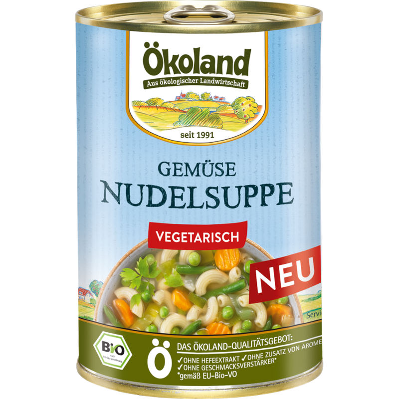 ÖKOLAND Gemüse-Nudelsuppe - Produktbild