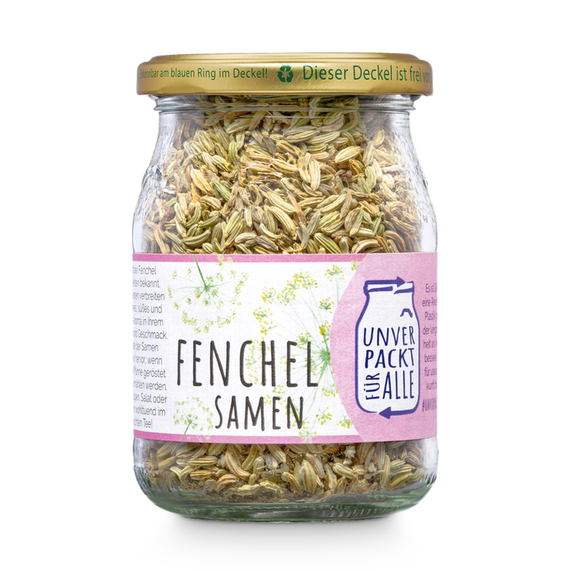 Unverpackt für alle Fenchelsamen, grün, ganz, EG Bio, MMP-kl, 115g - Produktbild