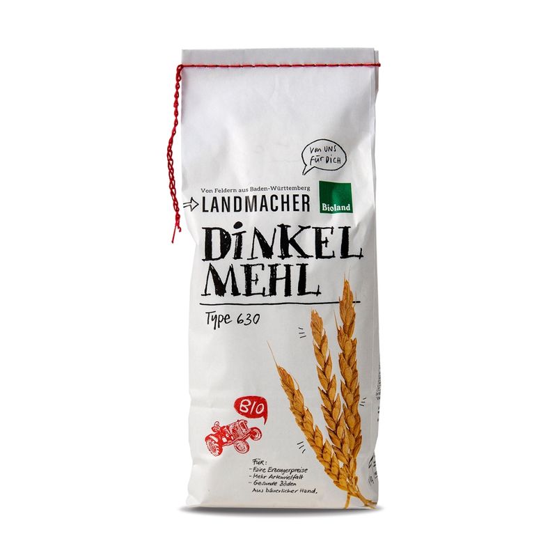 Landmacher Bio-Dinkelmehl Type 630 (1kg), Bioland - Produktbild