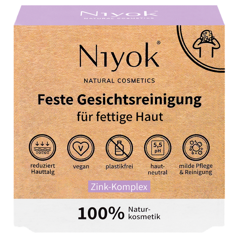 Niyok Nettoyage solide du visage Peau grasse - Complexe de zinc - Produktbild