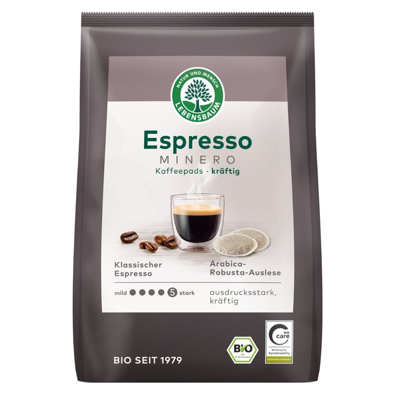 LEBENSBAUM Espresso Minero Kaffeepads kräftig - Produktbild