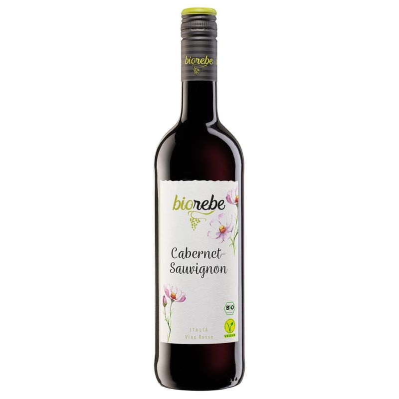 Biorebe Bioweine Biorebe Cabernet Sauvignon IGP trocken Biowein + Vegan - Produktbild