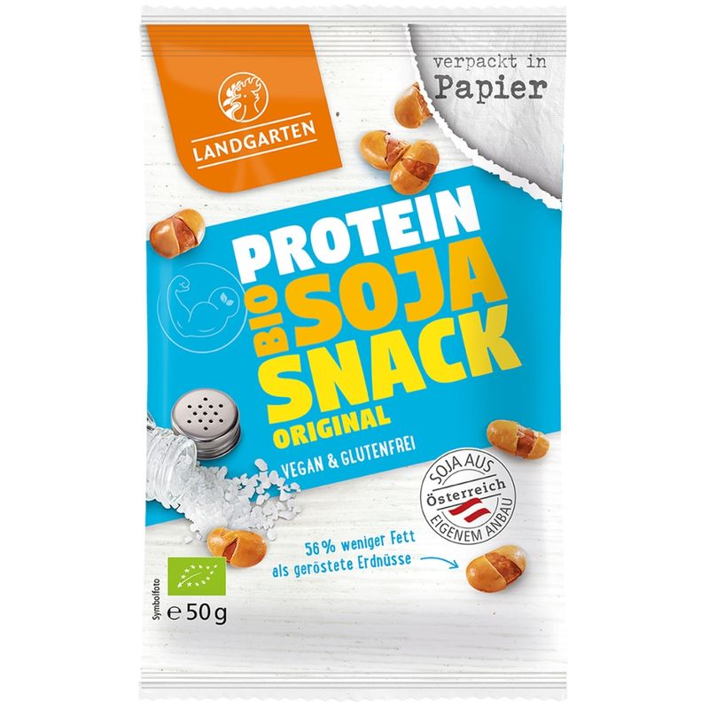 Landgarten Bio Soja Snack Original 50g - Produktbild