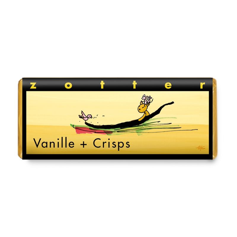 Zotter Schokolade Vanille + Crisps - Produktbild