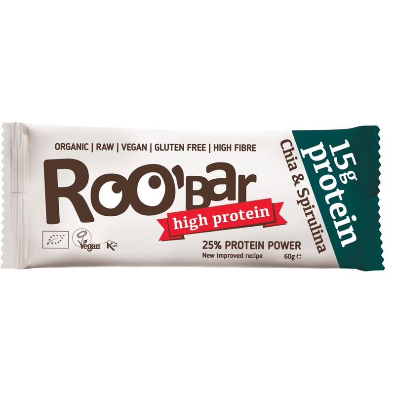 Roobar Roobar Protein Chia & Spirulina, 60g, glutenfrei - Produktbild