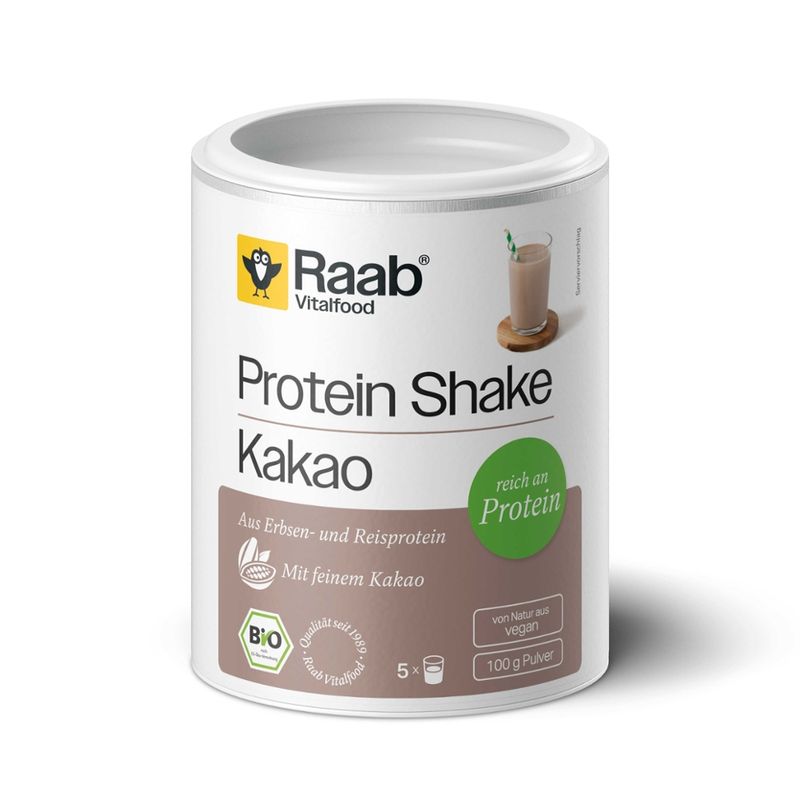 Raab Vitalfood Bio Protein Shake Kakao (ohne Soja) - Produktbild