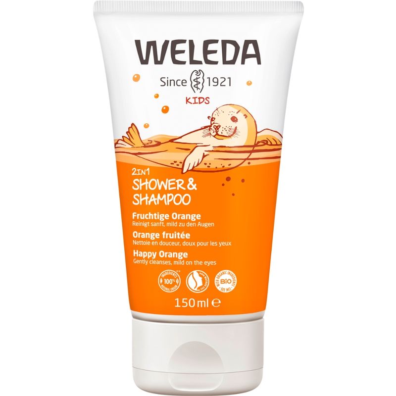 Weleda WELEDA Kids 2in1 Shower & Shampoo Fruchtige Orange - Produktbild