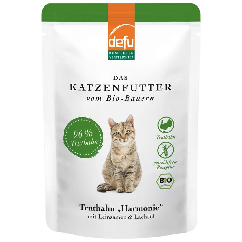 defu - Das Tierfutter vom Bio-Bauern Katze Truthahn "Harmonie" - Produktbild