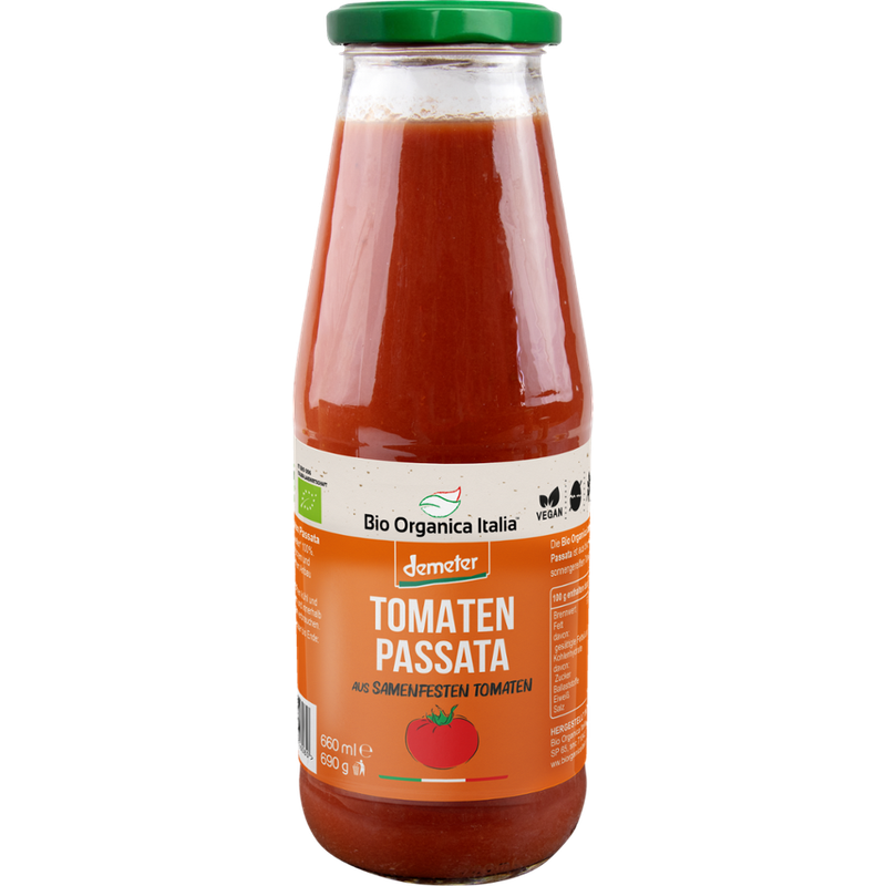 Bio Organica Italia Tomaten Passata aus samenfesten Tomaten DEMETER 690 g - Produktbild