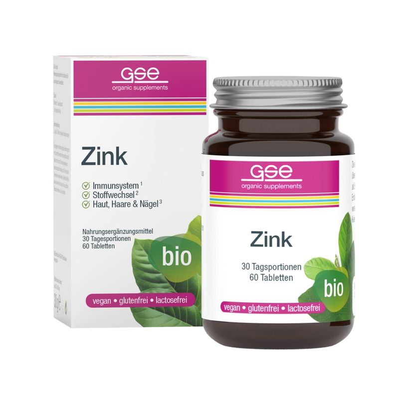 GSE  Zink Compact (Bio), 60 Tabl. à 500 mg - Produktbild