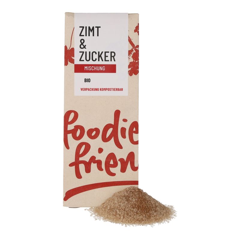 foodie & friends BIO Zimt & Zucker in einer kompostierbaren Tüte - Produktbild