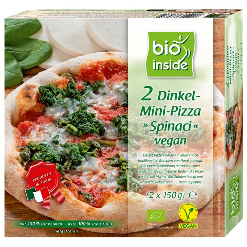 bio inside Dinkel-Mini-Pizza "Spinaci" vegan - Produktbild