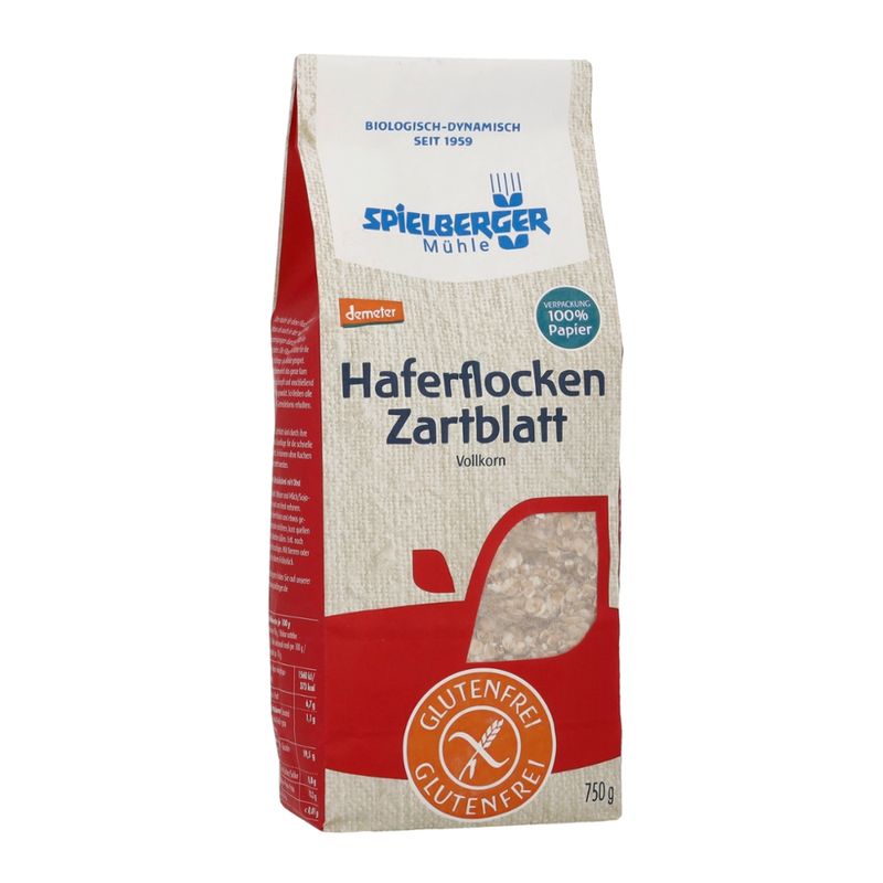 Spielberger Mühle Haferflocken Zartblatt, glutenfrei, demeter - Produktbild